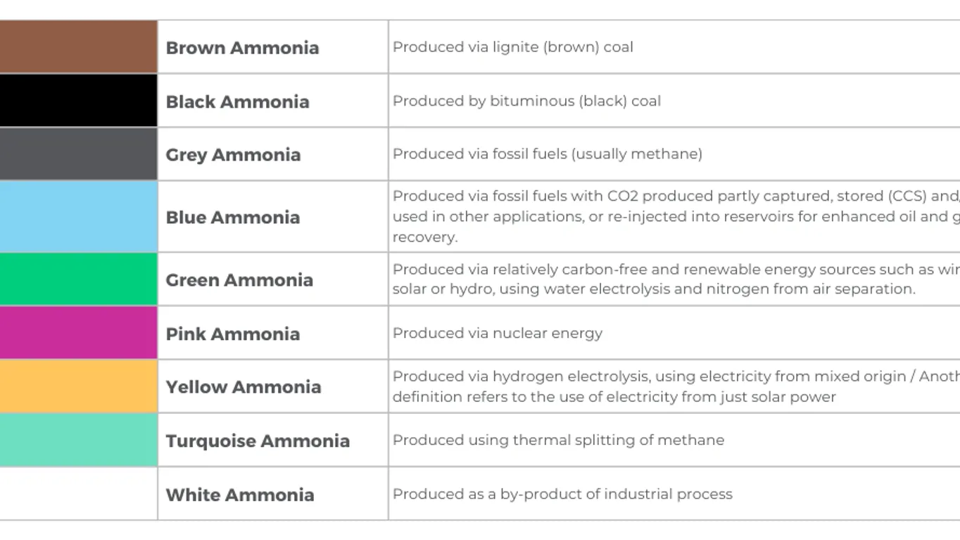 ammonia table diagram