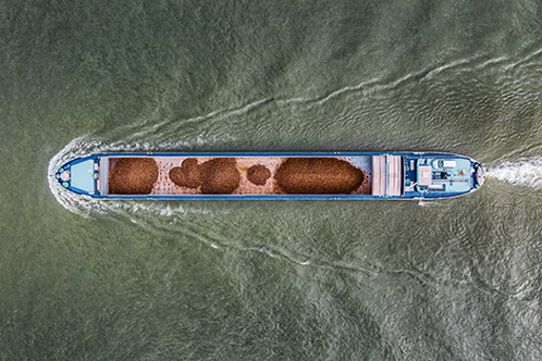 cargo ship in sea