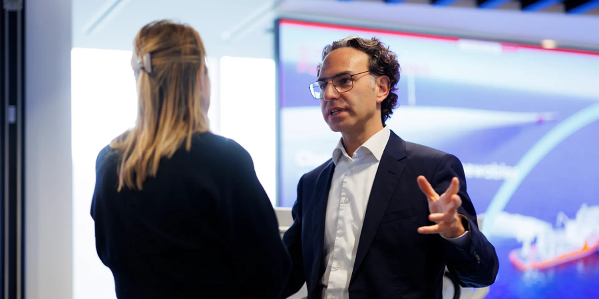 Clarksons colleagues talking